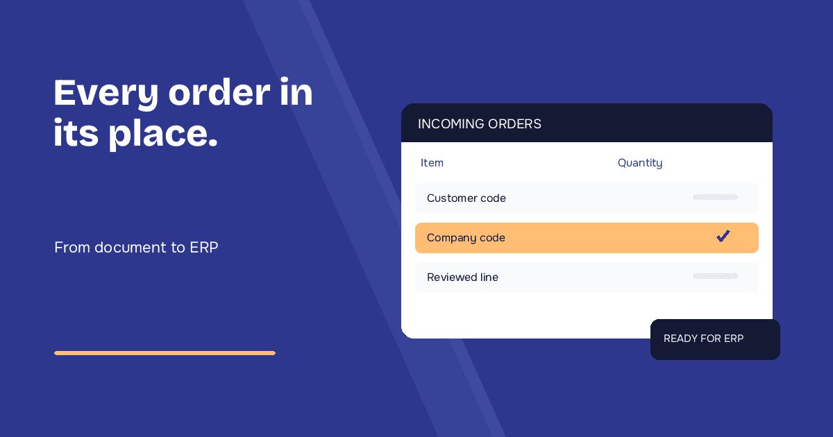 Customer Order Entry: From a Buyer's PO to an ERP Sales Order