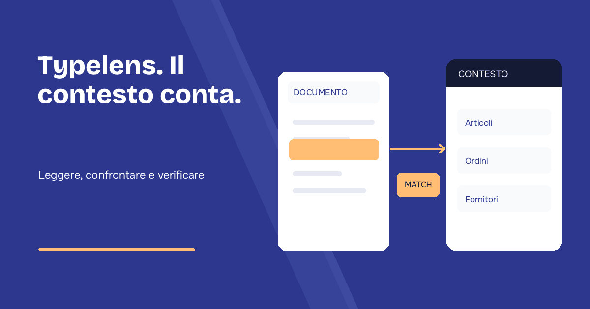 Typelens non è un semplice OCR: è un motore di comprensione documentale guidato da agenti AI